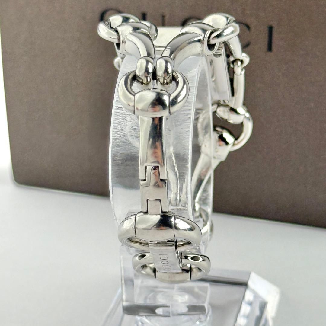 グッチ シニョーリア 116.5 サイドダイヤ 新品電池 レディース 714