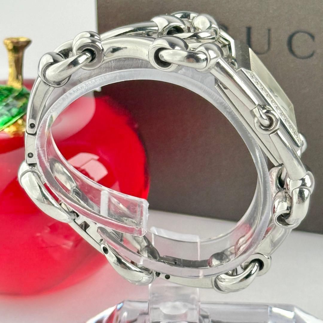 グッチ シニョーリア 116.5 サイドダイヤ 新品電池 レディース 714