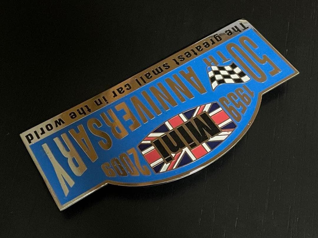 ローバー ミニ BMC MINI 50周年記念 グリルバッジ カーバッジ