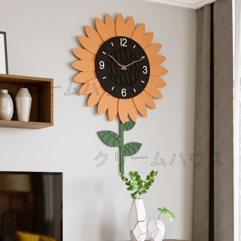 掛け時計 ひまわり掛け時計 サンフラワー 振り子時計 時計 インテリア 楽天市場】サンフラワー 振り子時計 ひまわり 向日葵 掛け時計 壁掛け