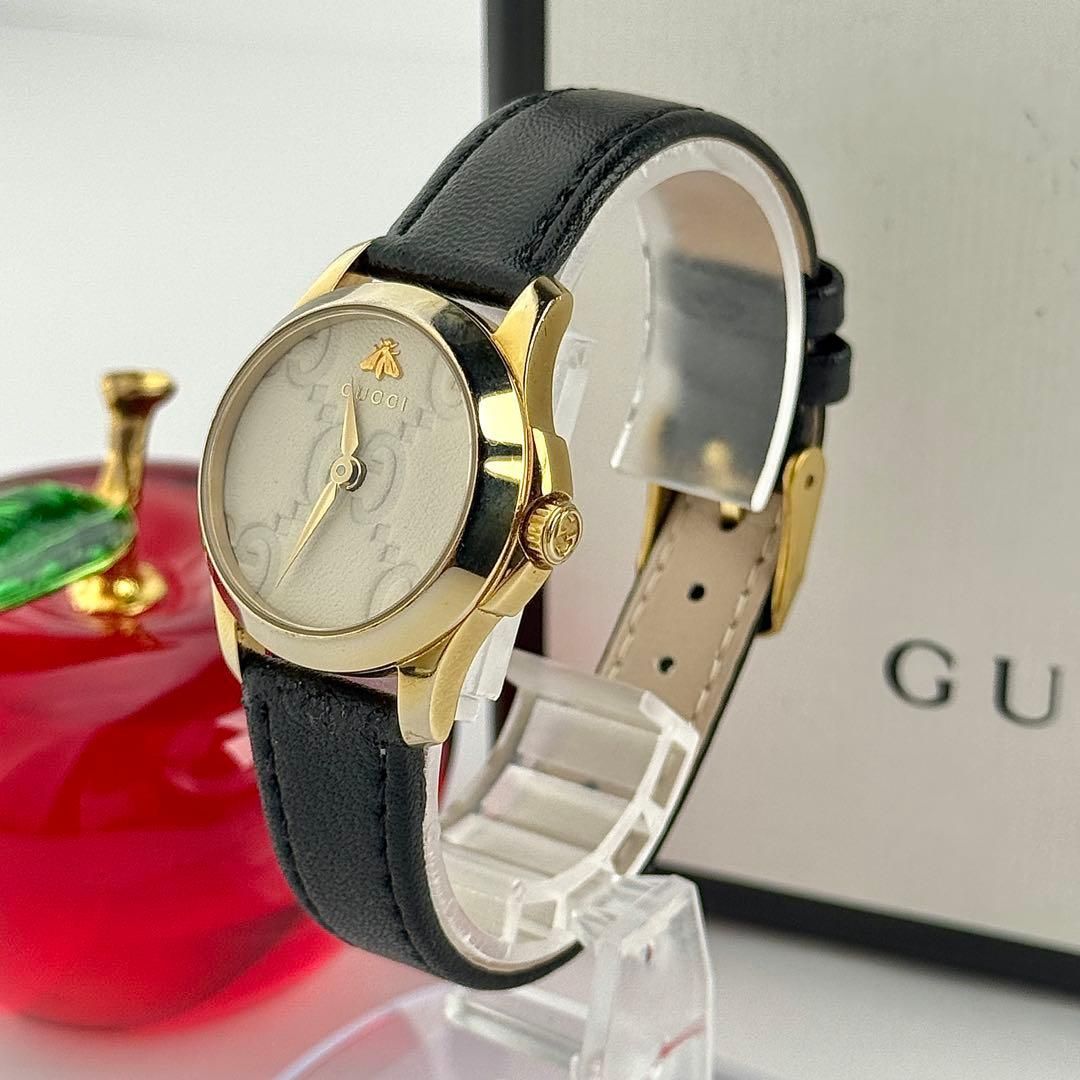 グッチ Gタイムレス ビー 新品ベルト 新品電池 レディース 腕時計 707
