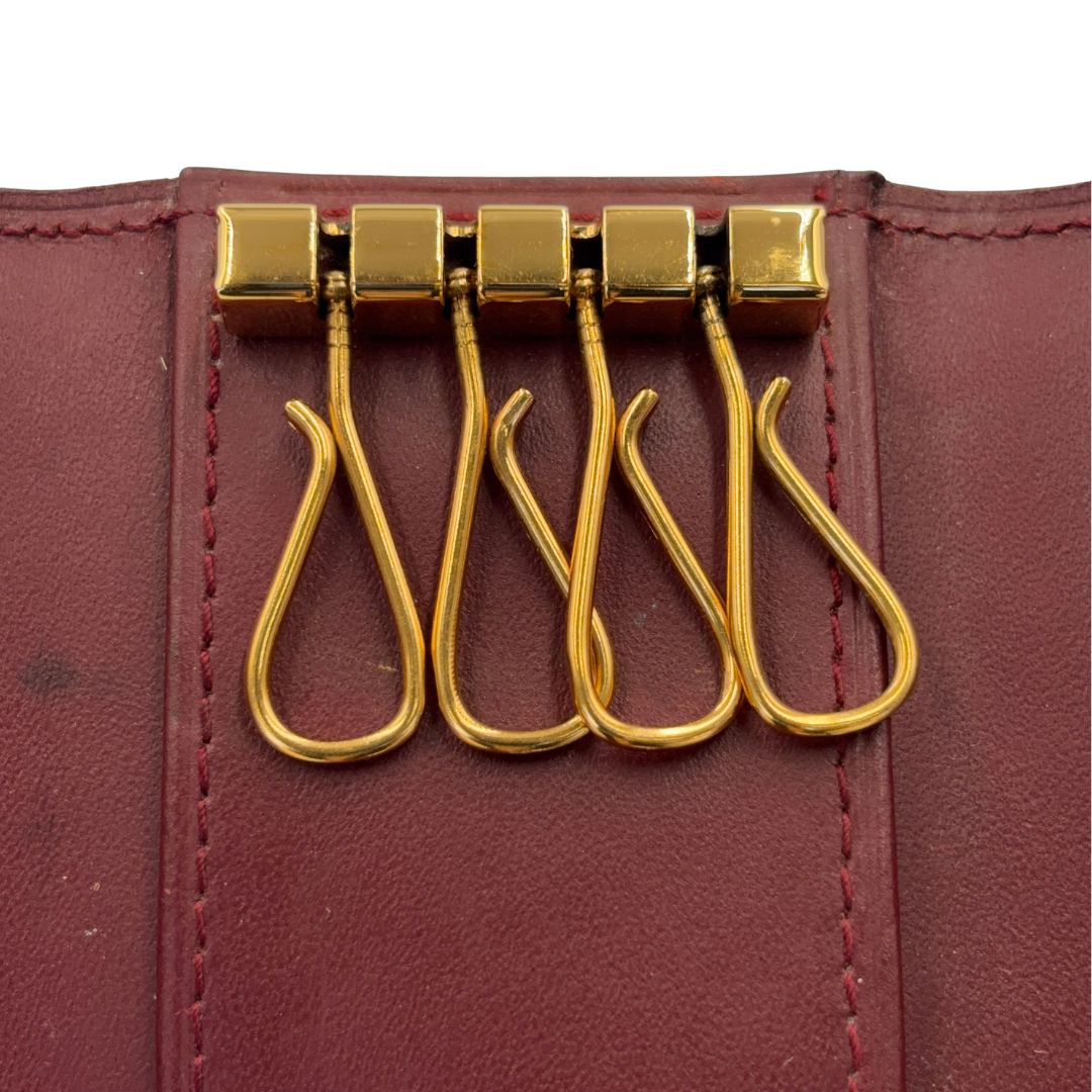 Cartier カルティエ 4連キーケース ボルドー - メルカリ