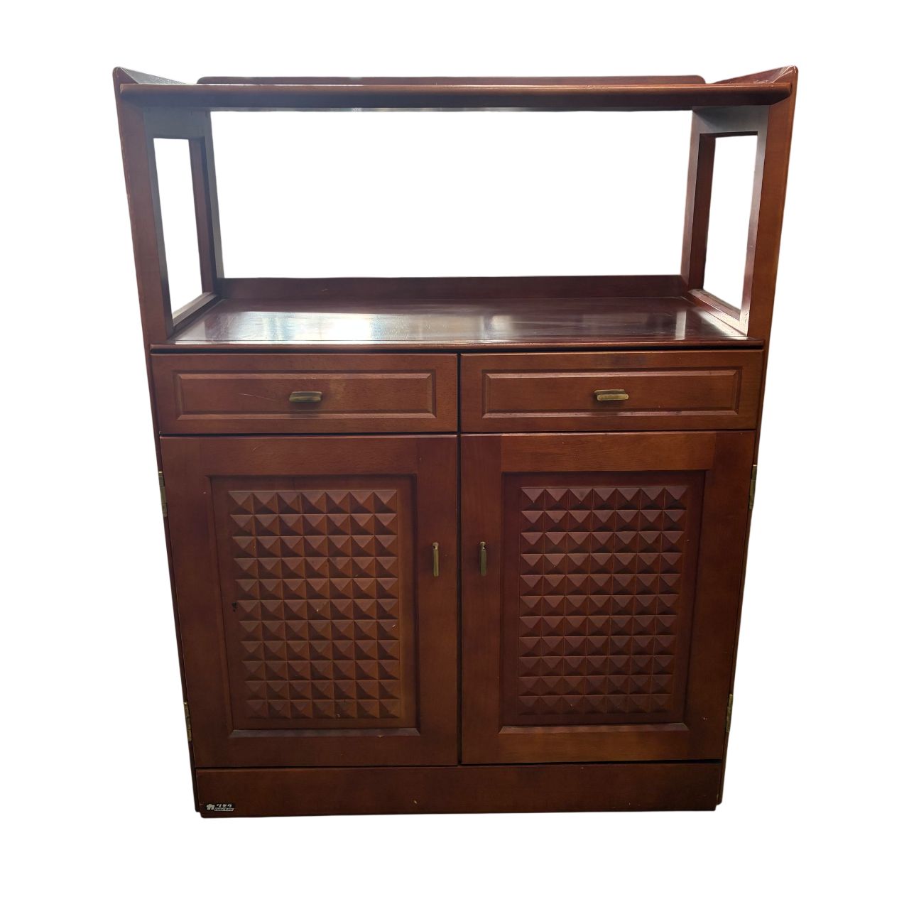 レトロカリモク木製キャビネット ブラウン 収納 レトロ ブラウン 収納