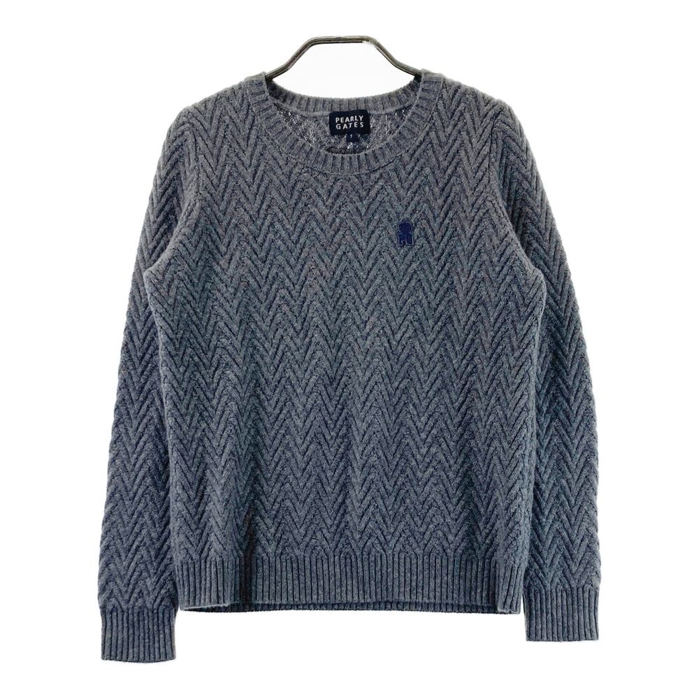 サイズ：1 PEARLY GATES パーリーゲイツ カシミヤ ニットセーター