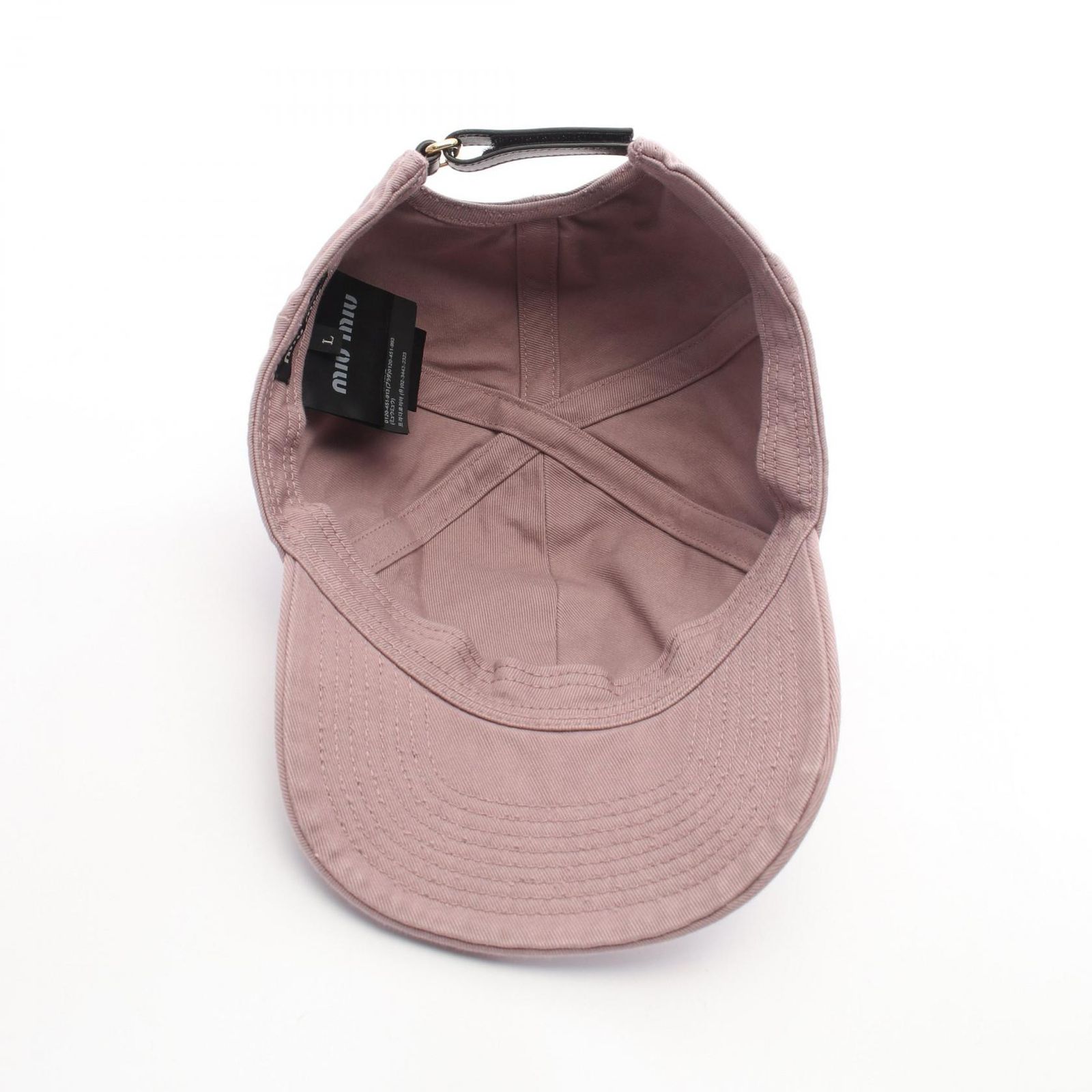Miu Miu ミュウ ミュウ ドリル ベースボール キャップ - メルカリ