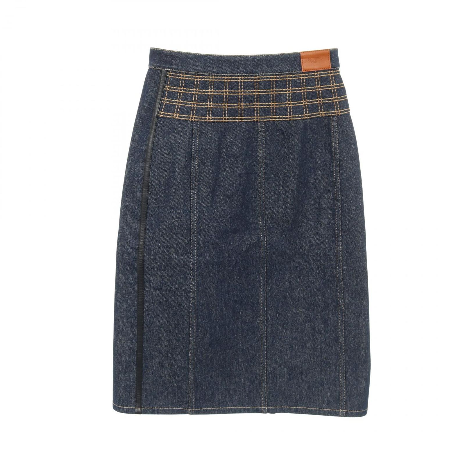 HERMES エルメス シェーヌダンクル ミニスカート 美品 セリエボタン エルメス(HERMES)エルメス スカート シェーヌダンクル ミニスカート