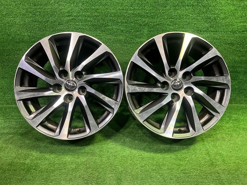 トヨタ TOYOTA アルファード AGH 35 W ホイール アルミ ブラックポリッシュ 17インチ 6 5 J 5穴 2本 114 3 42611 58230