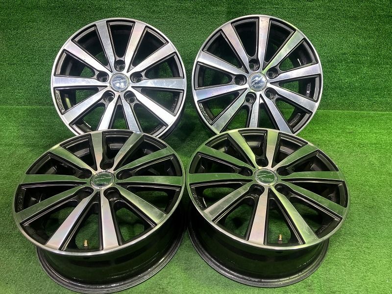 スマック ｾﾚﾅ ｱｲｼｽ ホイール アルミ ブラックポリッシュ 15インチ 6 J 5穴 4本 114 3 45