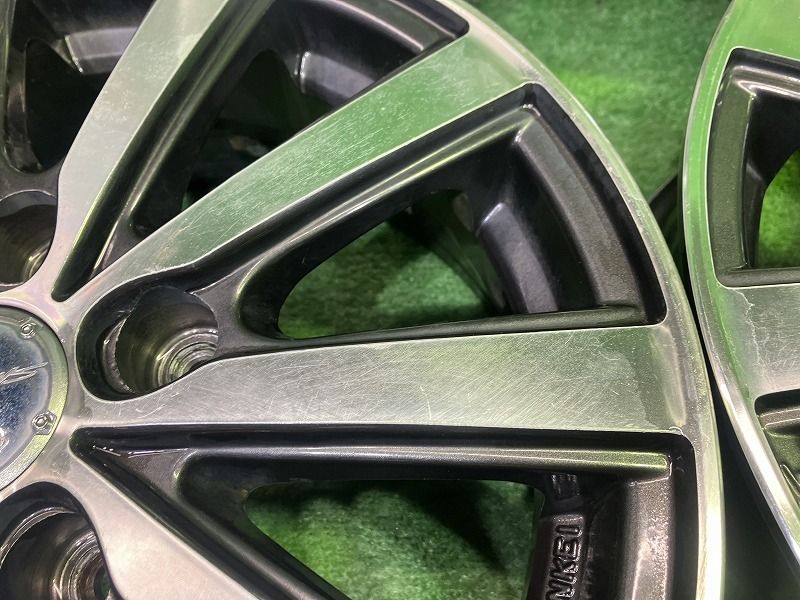 スマック ｾﾚﾅ ｱｲｼｽ ホイール アルミ ブラックポリッシュ 15インチ 6 J 5穴 4本 114 3 45