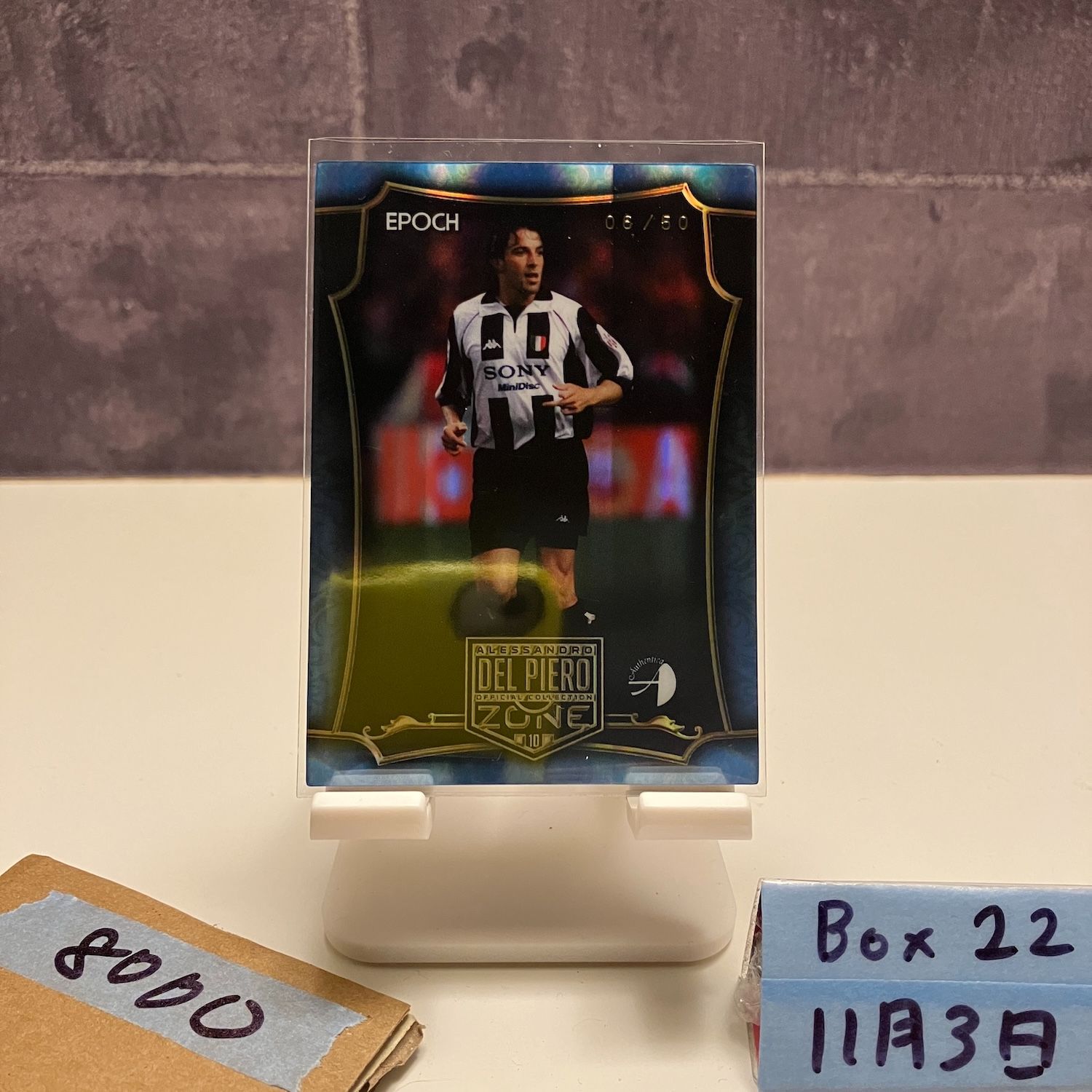 98年フランスWカップ　レアTシャツ　アレッサンドロ・デル・ピエロ (黒) JUVENTUS × Alessandro Del Piero アレッサンドロ・デル・ピエロの