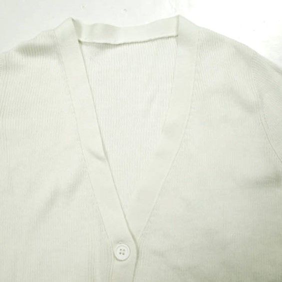 yo BIOTOP ヨー ビオトープ 23SS V silk cotton lib short cardigan