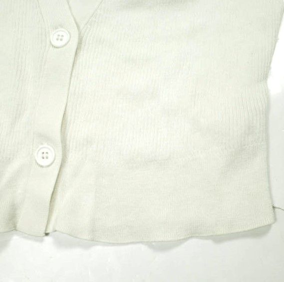 yo BIOTOP ヨー ビオトープ 23SS V silk cotton lib short cardigan