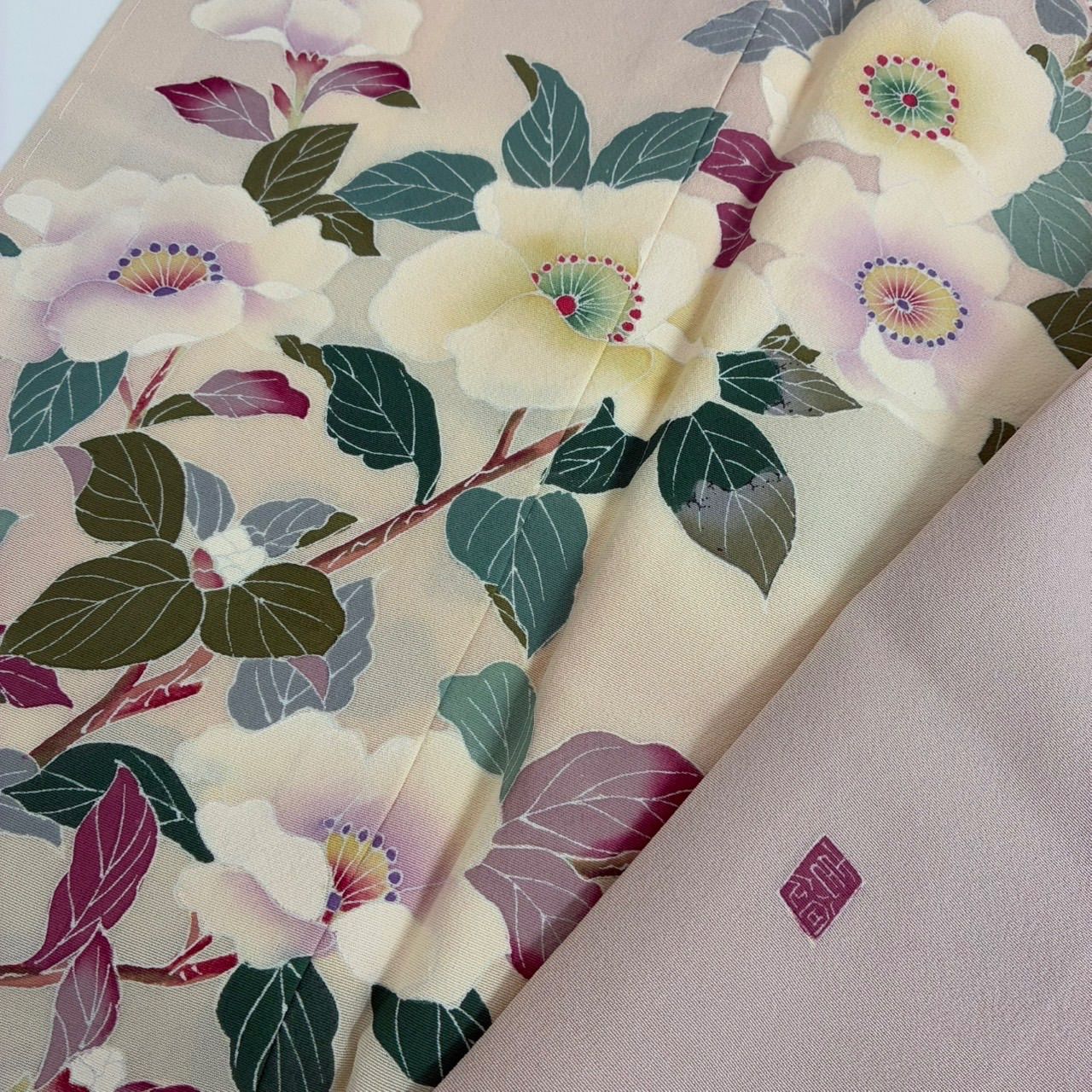 正絹　単衣　変わり織総付訪問着 夏用 単衣 正絹 訪問着レンタル 結婚式 お茶会 着物レンタル 夏 サマー