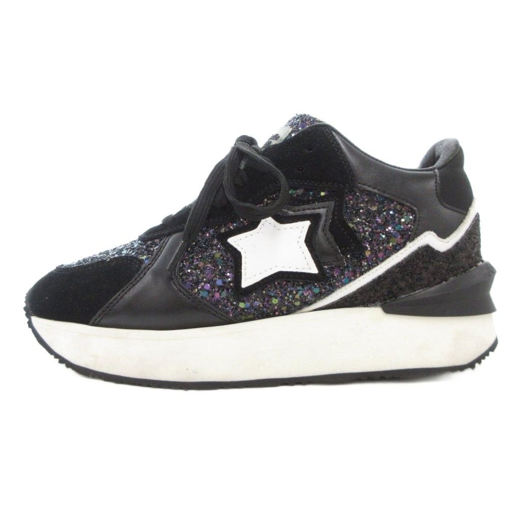 【Atlantic STARS☆】グリッター ブラック スニーカー アトランティックスターズ Atlantic Stars アンドロメダ スニーカー