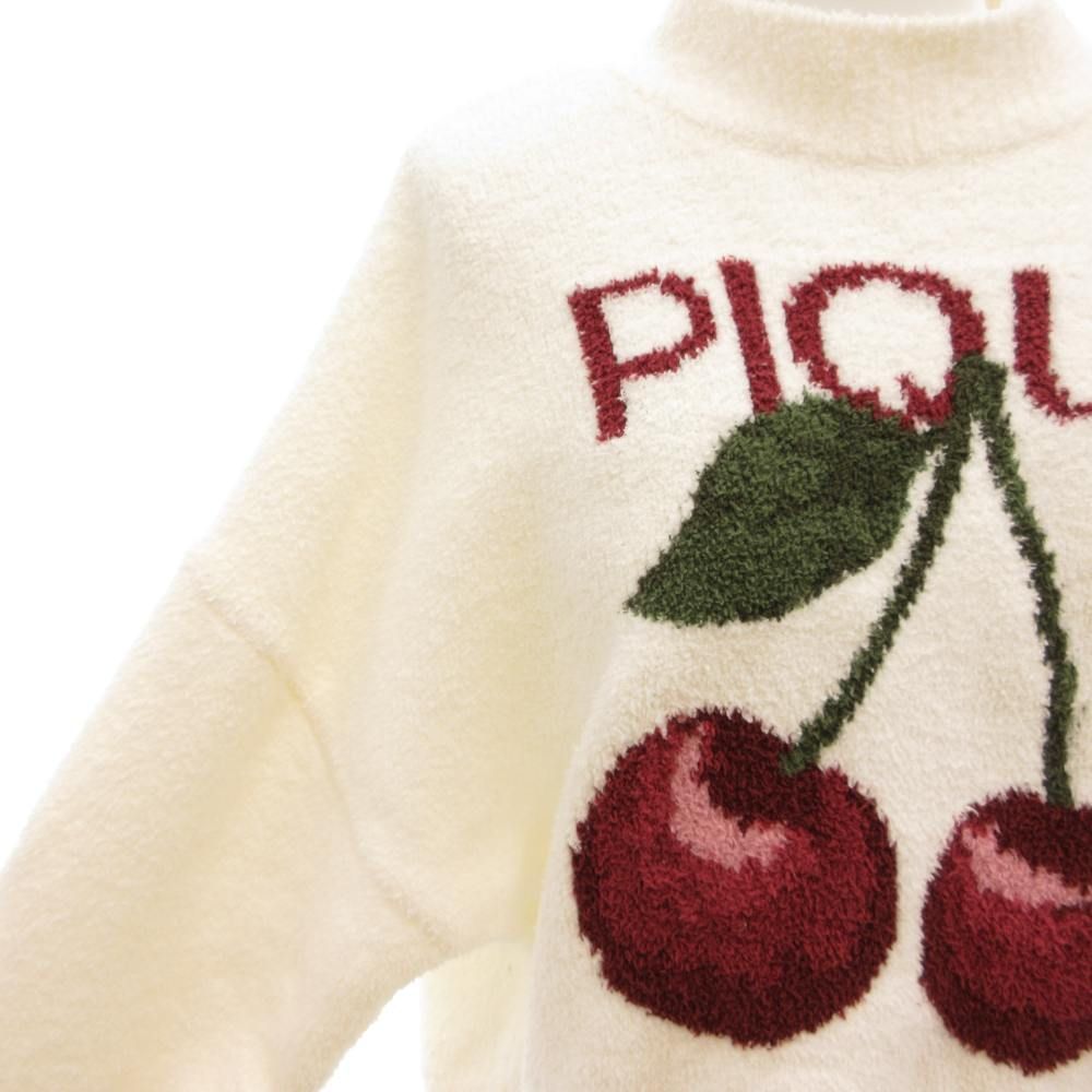 ジェラートピケ gelato pique チェリージャガードプルオーバー ニット