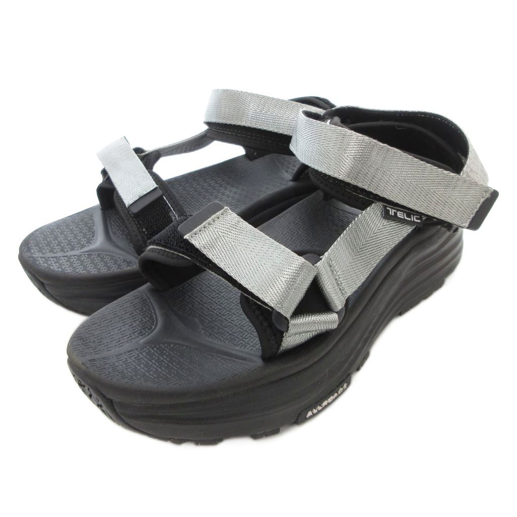 テリック TELIC ALL ROADS S 3 厚底スポーツサンダル 27 cm シューズ ロゴ 黒 ブラック AE