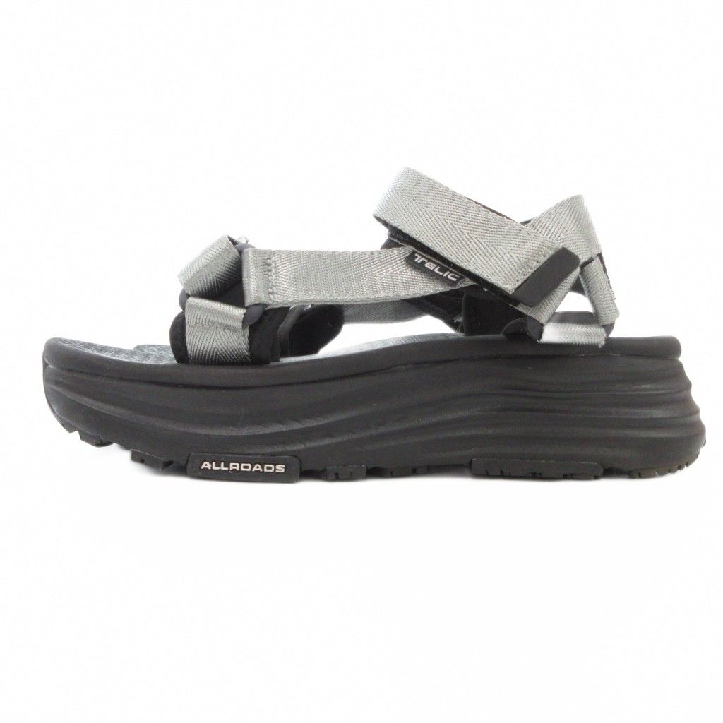 テリック TELIC ALL ROADS-S 3 厚底スポーツサンダル 27 cm シューズ ロゴ 黒 ブラック AE