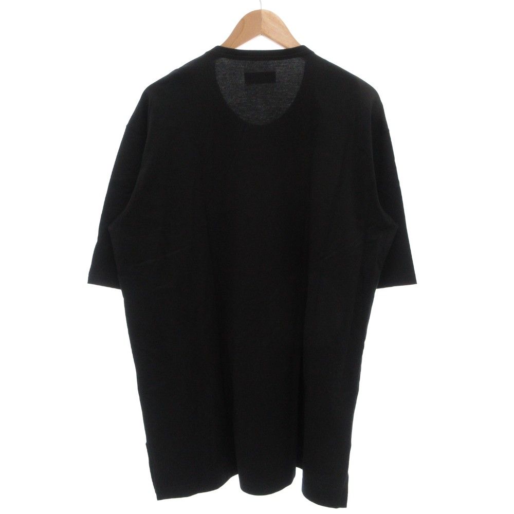 サイト s yte ヨウジヤマモト Tシャツ 五分袖 3 クルーネック 黒 ブラック オーバーサイズ ステッチ |GV