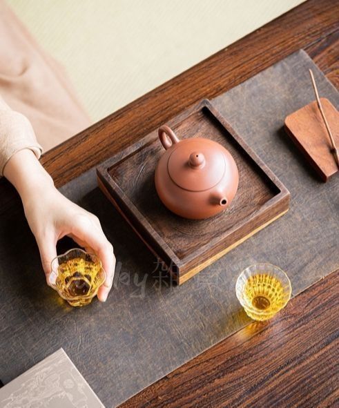 新品・未使用】手作り 急須受台 急須置き 茶台 茶盤 貯水式 ティー