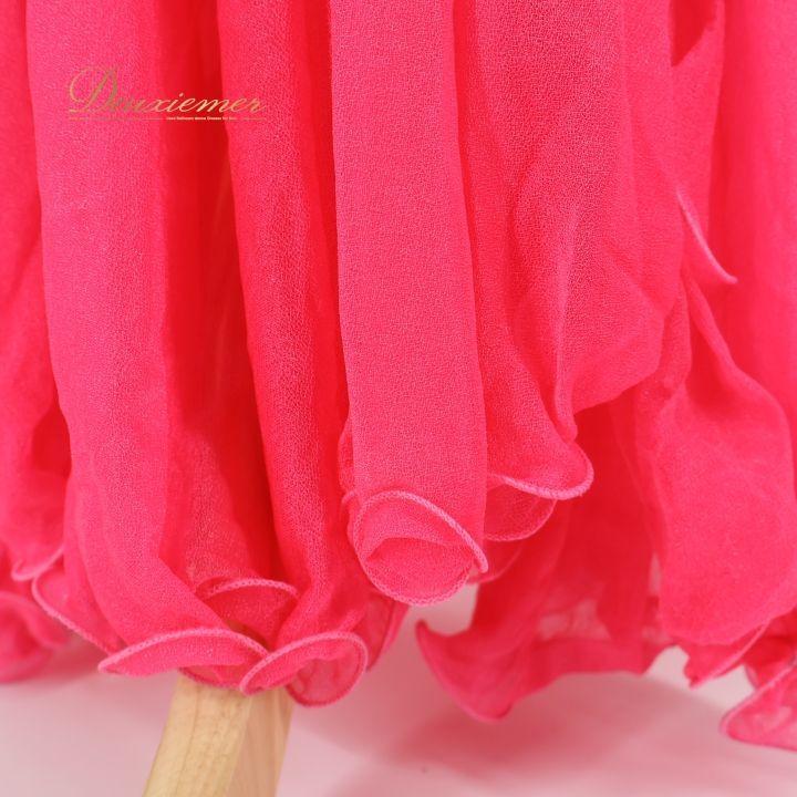 ベリーダンス オリエンタル 衣装 上下セット ピンク系 ラインストーン