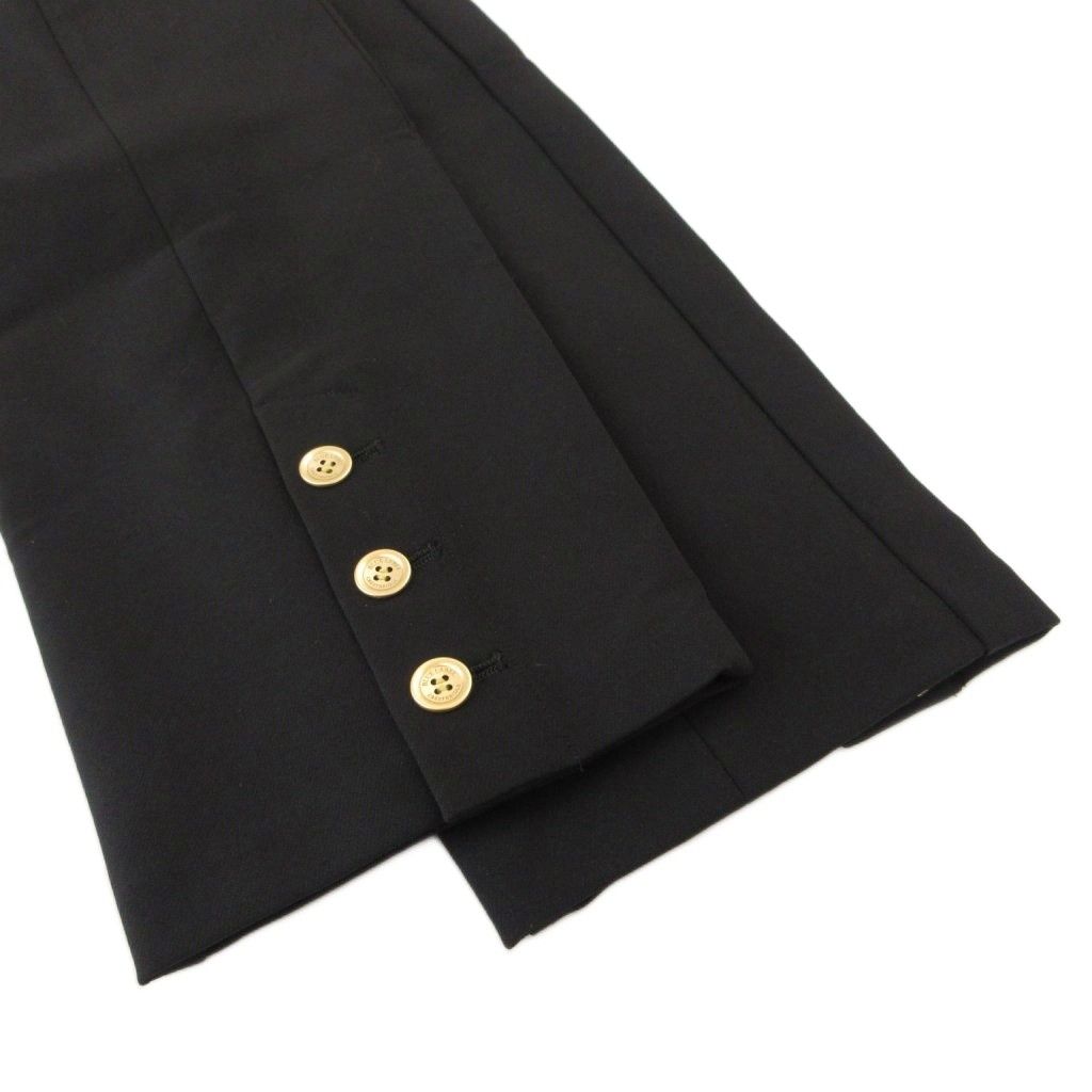  ブルーレーベルクレストブリッジ BLUE LABEL Lab EZUMi バックピーチダブルクロステーパードパンツ ストレッチ 38 黒 ブラック UO その他 パンツ