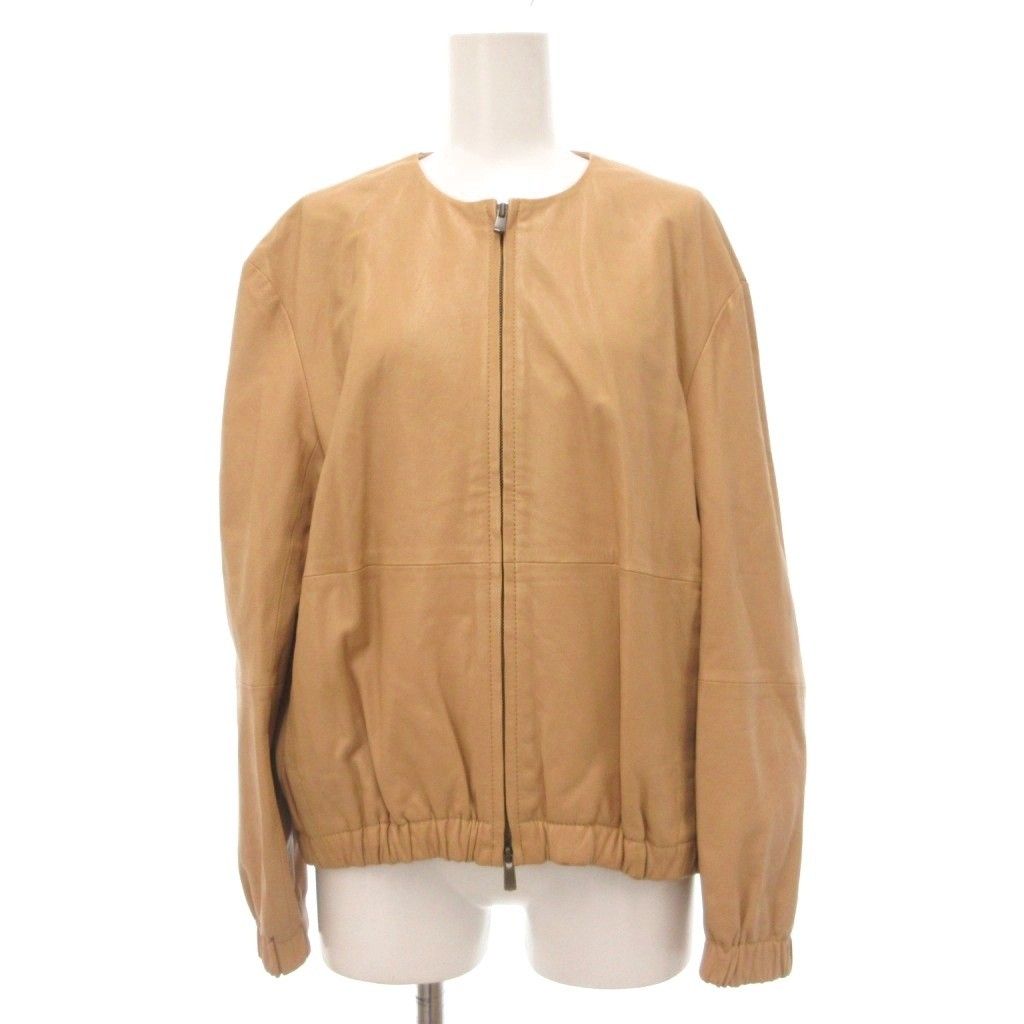 【中古】セオリーリュクス theory luxe 20SS Super Soft Leather Labi ラムレザージャケット 羊革 ノーカラー 38 セオリーリュクス theory luxe 20SS Super Soft Leather Labi