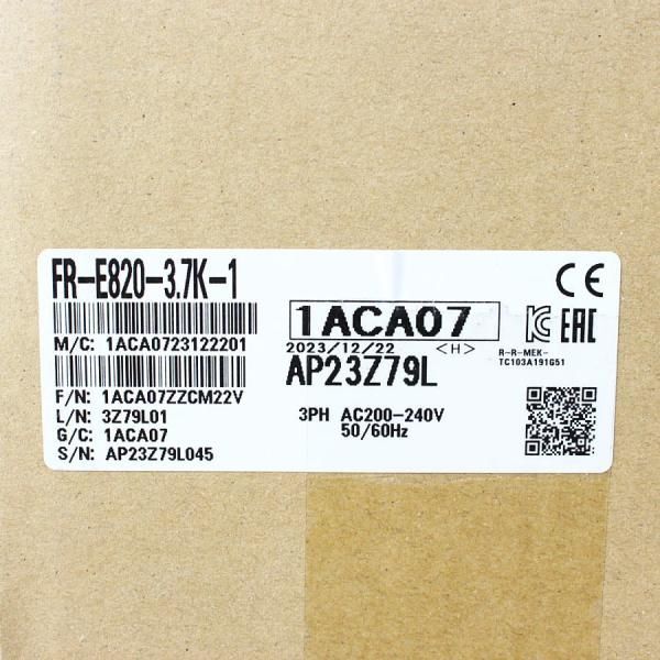 三菱 FR E 820 3 7 K 1 3相200 V kW 5馬力 インバーター 製