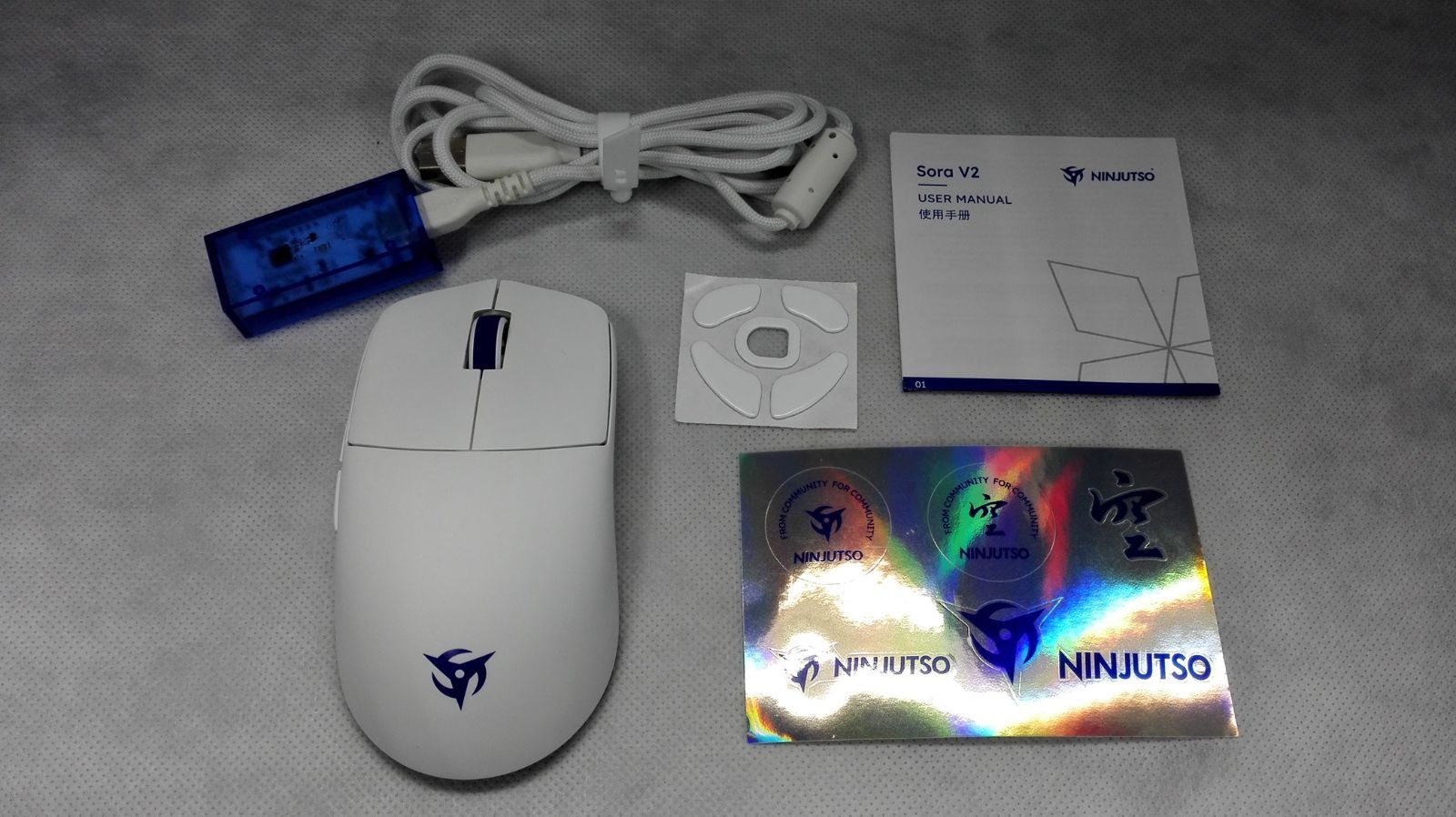 使用品 Sora V 2 Wireless Gaming Mouse White nj-sora-v 2-white YA 0221 2590346
