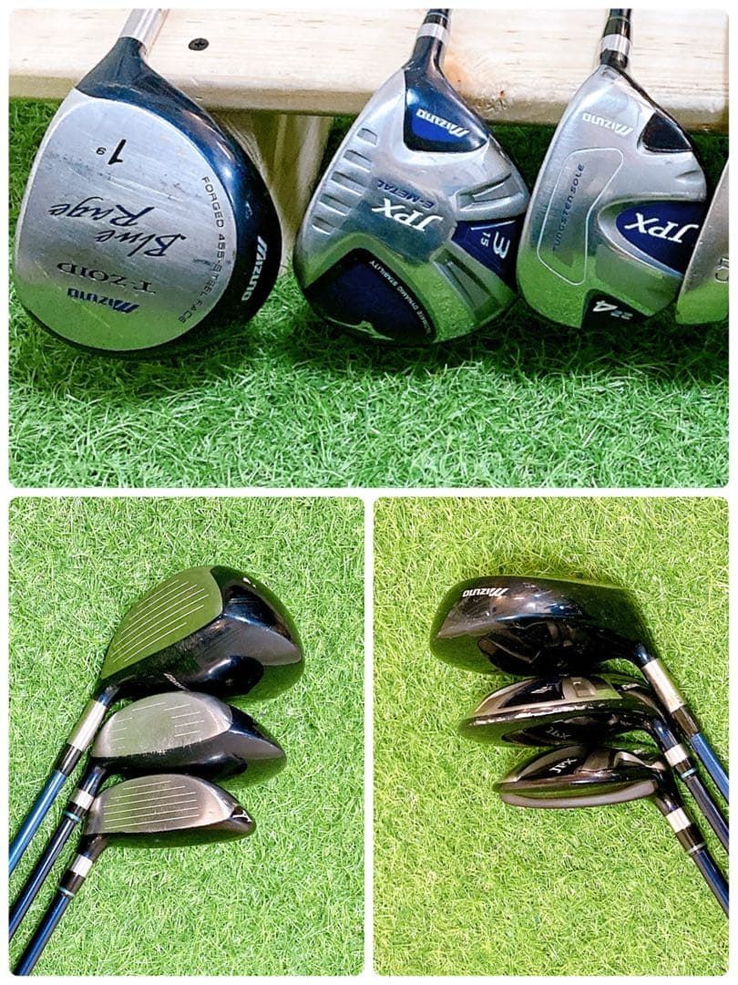 M1.ミズノ 初心者オススメ メンズセット 右利き 12本 ゴルフクラブ