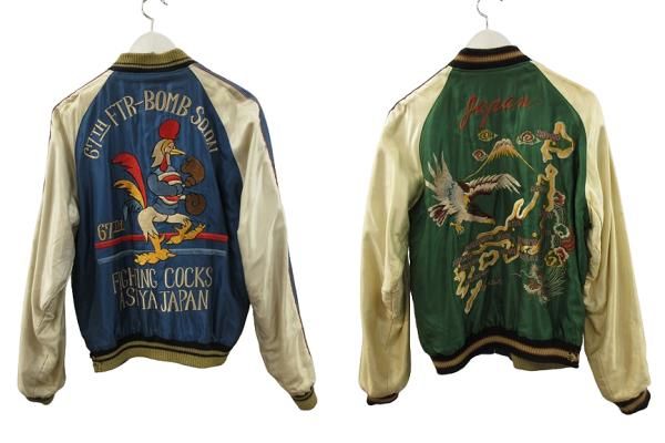 テーラートーヨー TAILOR TOYO 東洋 リバーシブル スカジャン ファイティングコックス × 日本地図 TT 11591 M スーベニアジャケット ブルー グリーン