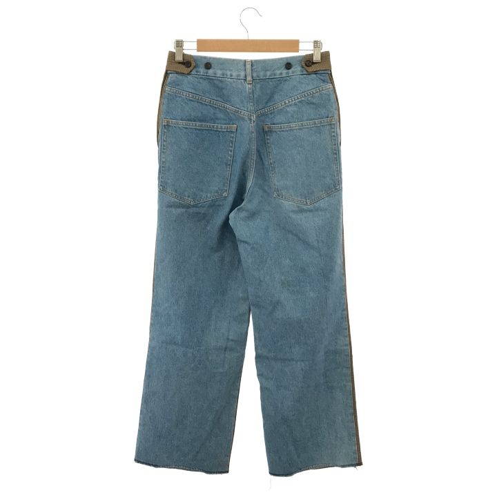 アンスクリア I 22 AW PT 105 Glen Check Combined Tow Pants グレンチェックコンビネーションハイブリッドパンツ レディース ブラウン 36