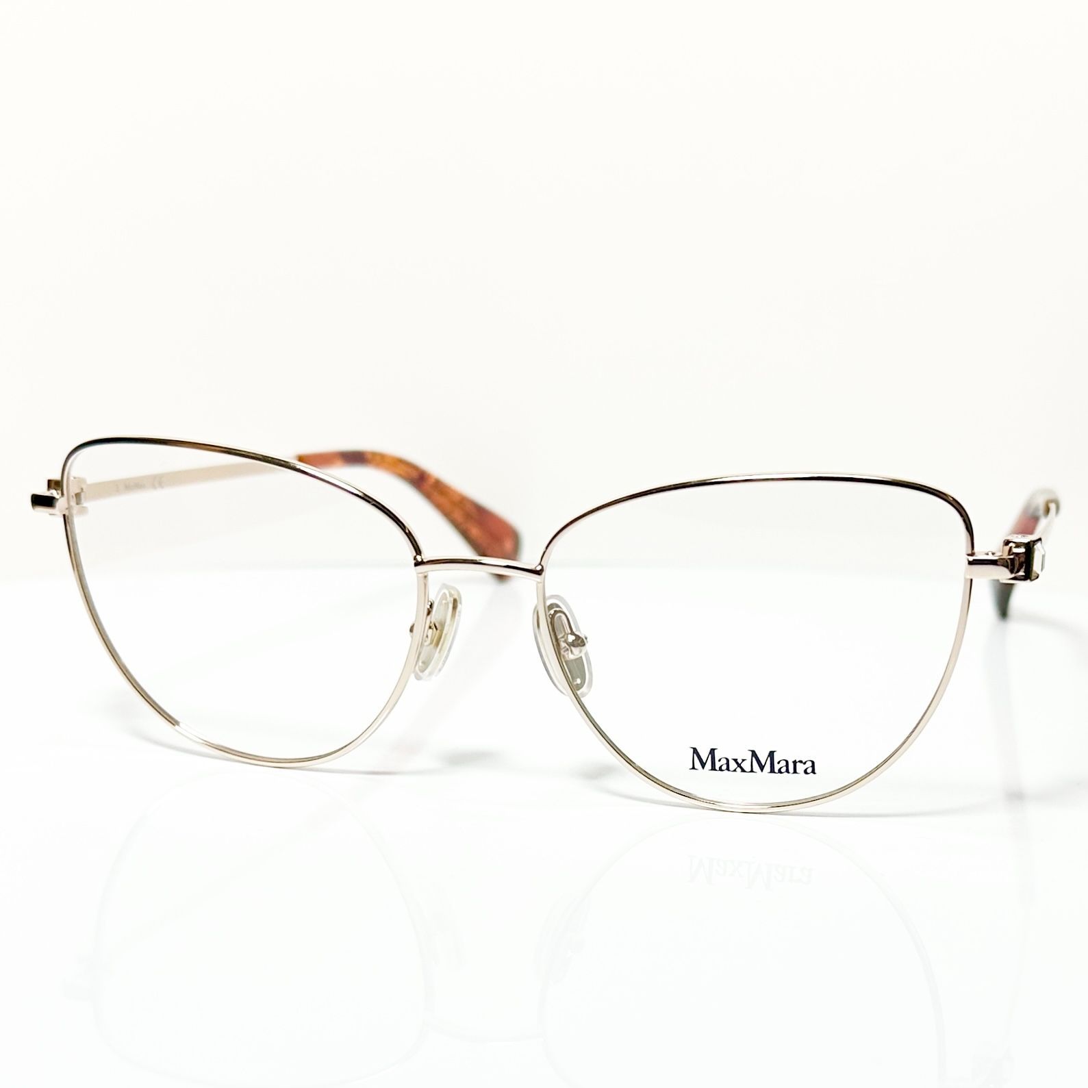  Max Mara 正規 メガネ MM 5047 V 026 マックスマーラ Cat型 イタリアブランド ケース クロス 説明書付 メガネ 小物