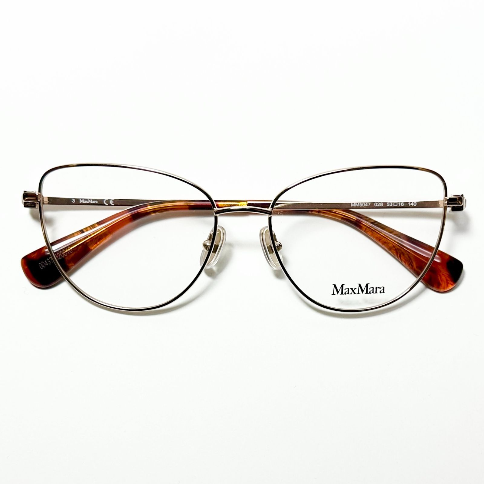 Max Mara 正規 メガネ MM 5047|V 026 マックスマーラ Cat型 イタリアブランド ケース クロス 説明書付