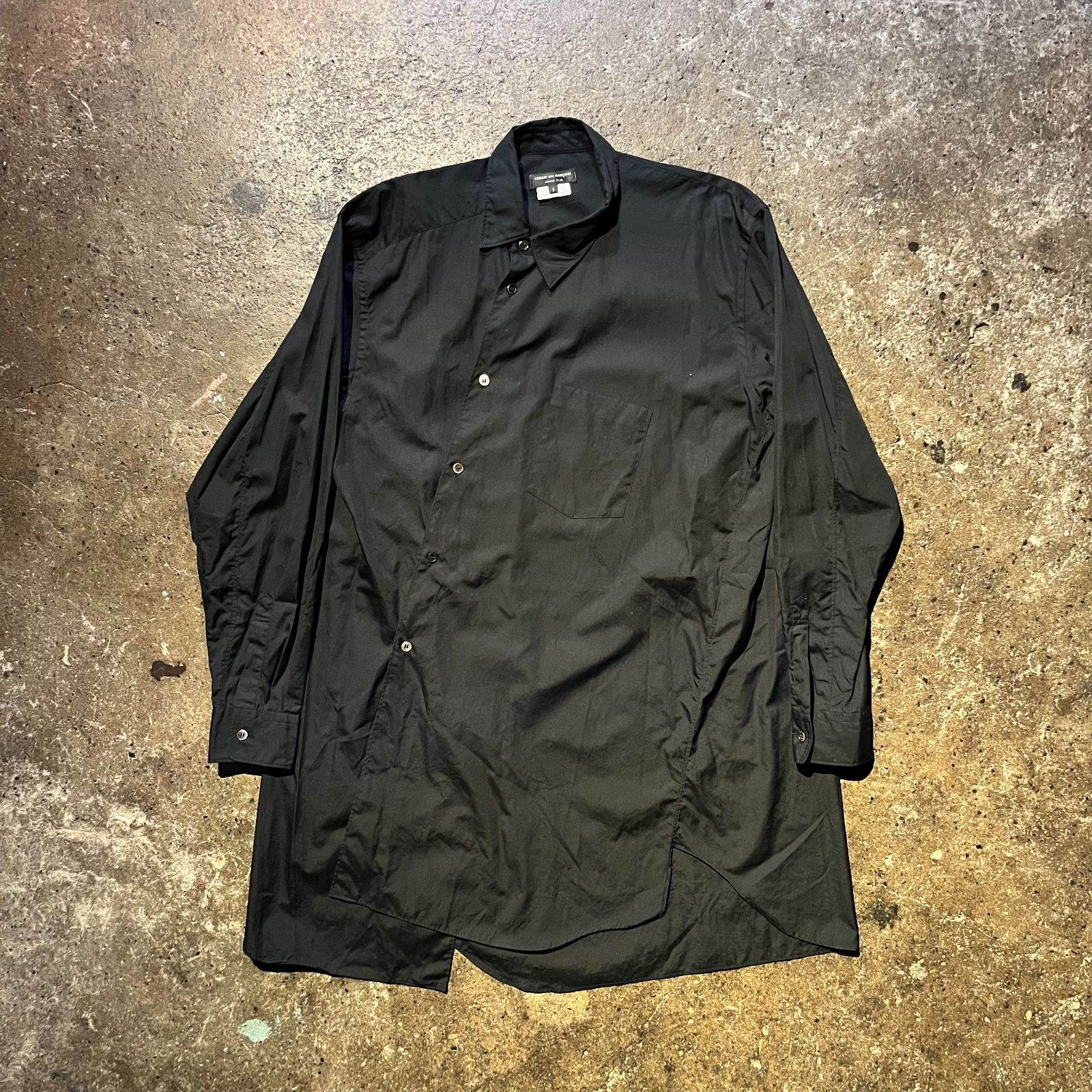 COMME des GARCONS HOMME PLUS 18aw ねじれロングシャツ 捻れ