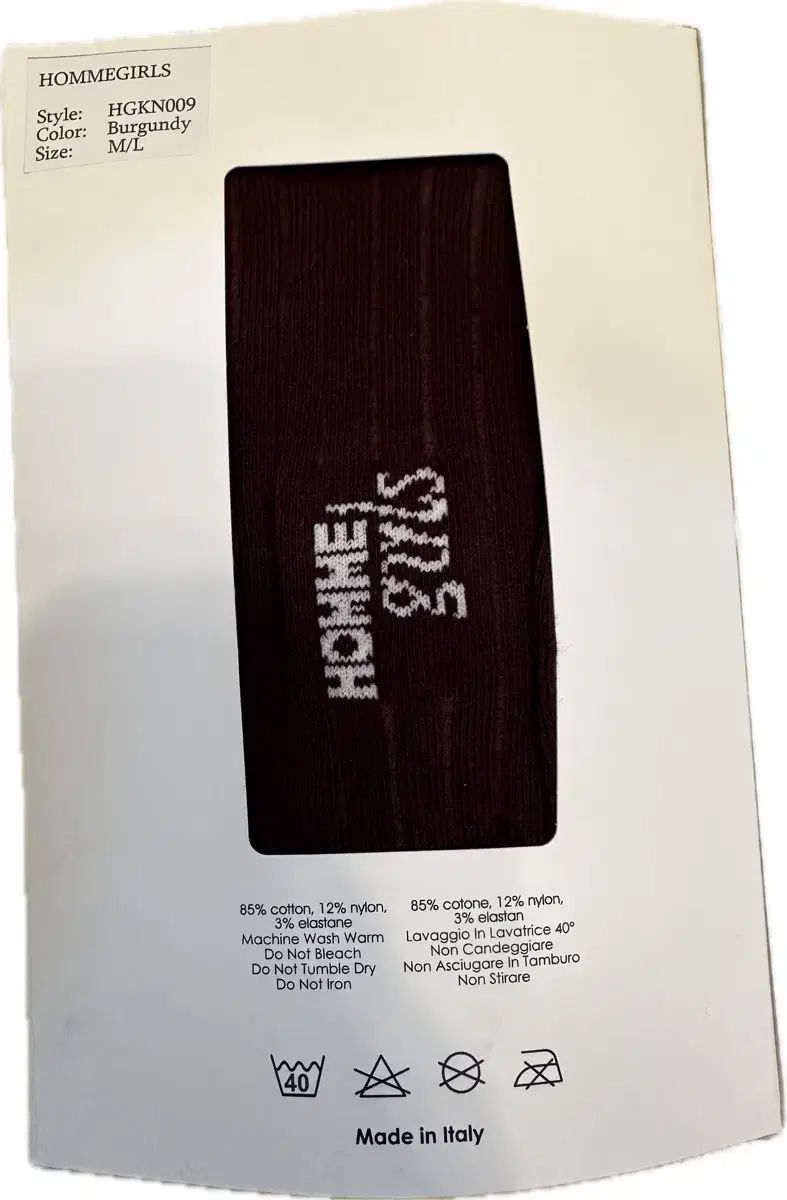 オム Girls スターッキング バーガンディ M L サイズ