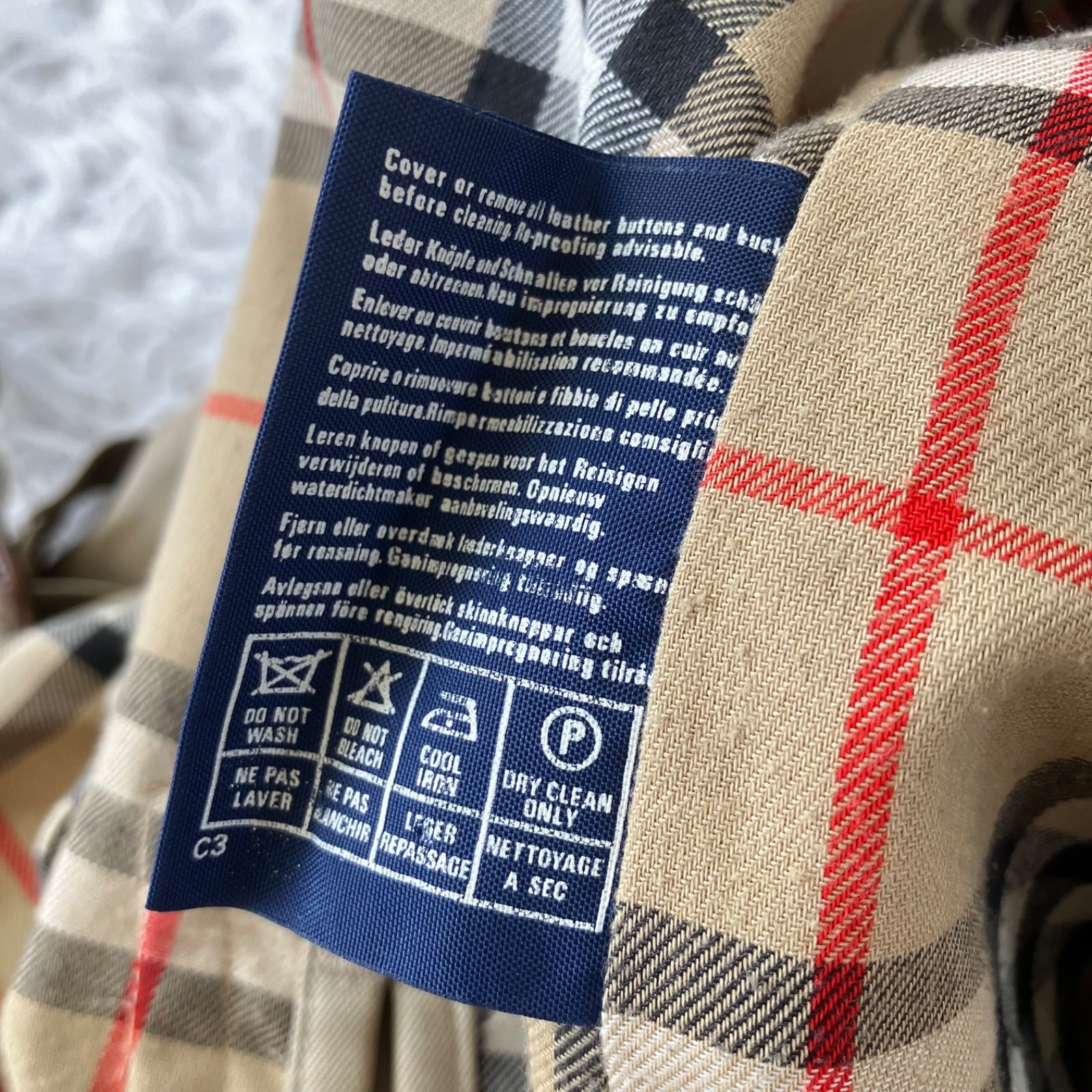 BURBERRY トレンチコート ノバチェック バーバリー ステンカラーコート