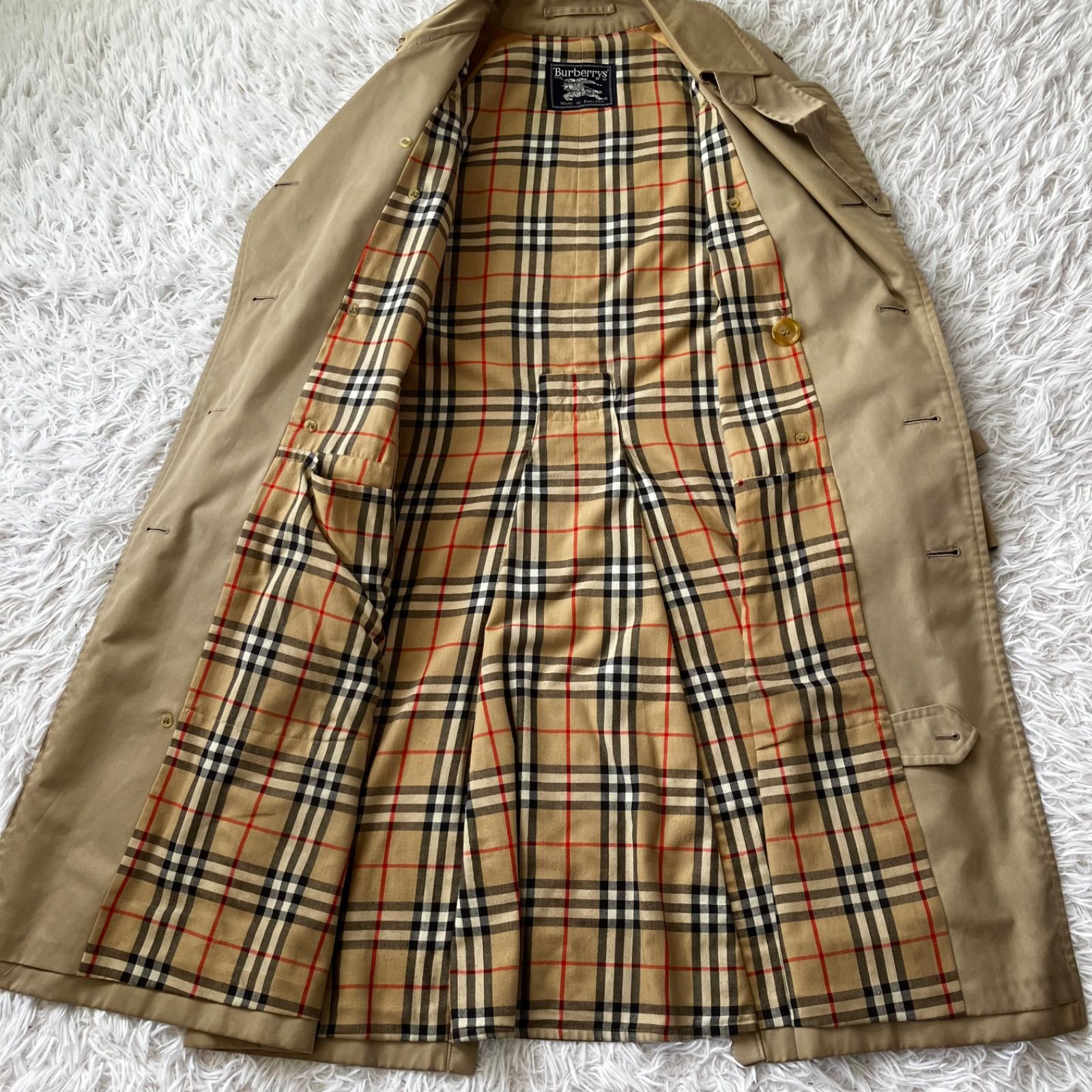 BURBERRY トレンチコート ノバチェック バーバリー ステンカラーコート