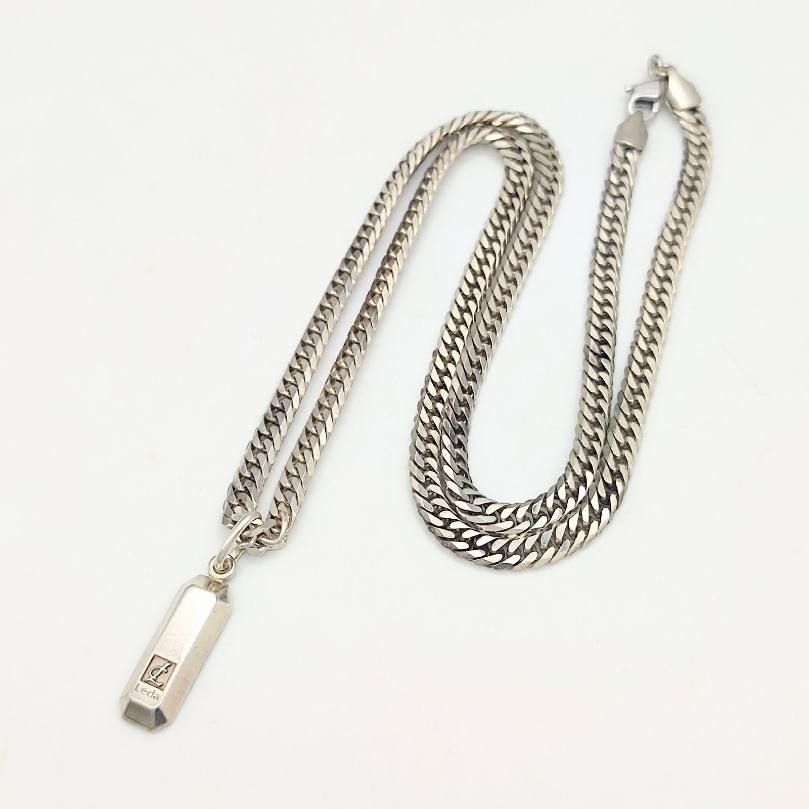 美品】Leda レダシルマ ネックレス ゲルマニウム 喜平チェーン 56