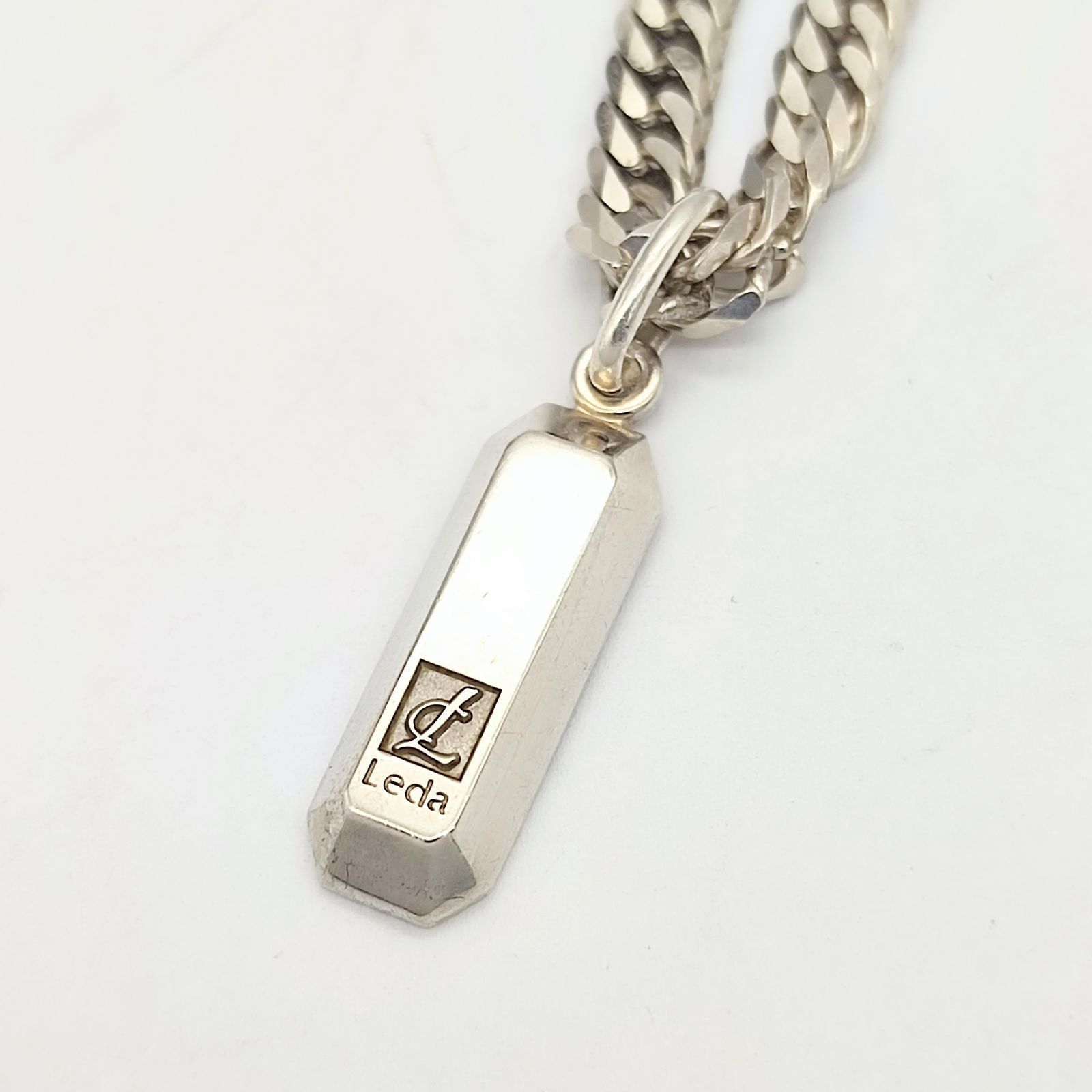 美品】Leda レダシルマ ネックレス ゲルマニウム 喜平チェーン 56