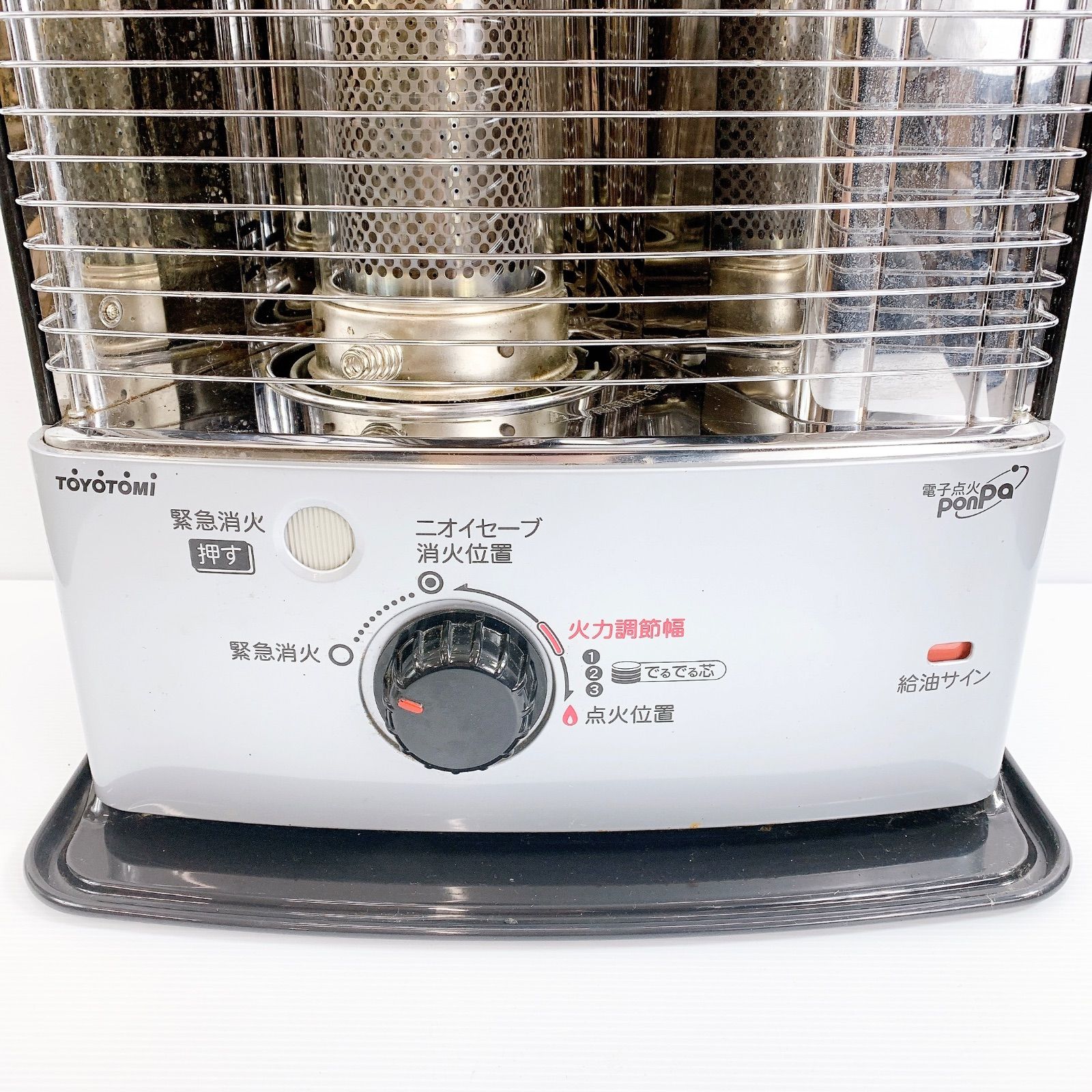 H-202 トヨトミ 石油ストーブ RS-S290 シルバー 動作確認済み 放射式