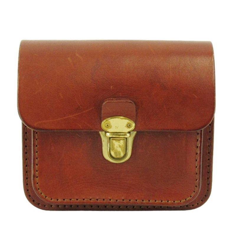 HERZスタンダードベルトポーチ　サイズL 創業初期から作り続けている厚革のシンプルベルトポーチ / 革鞄のHERZ