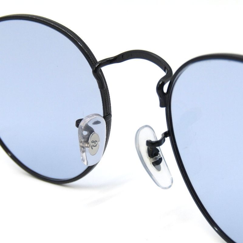 Ray-Ban レイバン サングラス RB 3447 ROUND METAL イタリア製 ラウンドメタル ボストン WASHED 002|64 ポリッシュブラック