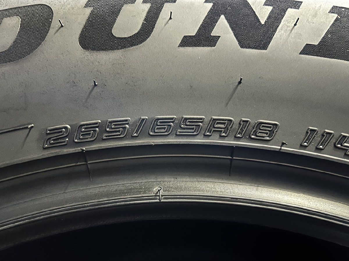 新車外し 25年製 DUNLOP H T 31 265 65 R 18 114 V 18インチ 夏タイヤ 4本 ランクル250 300 レクサスXL等 VTK 290 中古車 カスタムカー