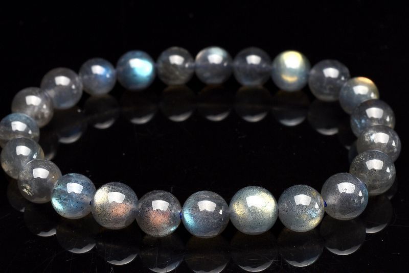 1点物】幻想ブルーシラー ラブラドライト 8.5mm ブレスレット