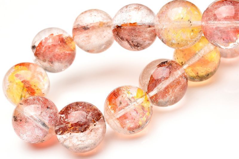 1点物】希少錦鯉◇透明 オーロラクォーツ(ライモナイトインクォーツ