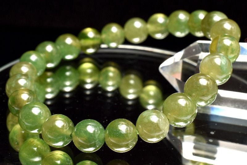 1点物】希少◇高発色 アイドクレース(ベスビアナイト) 8mm