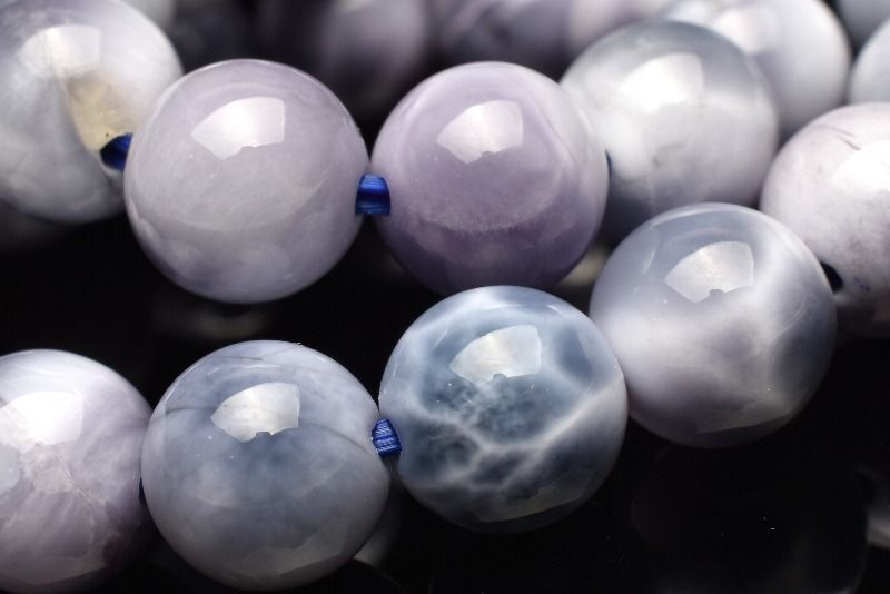 1点物】AAA希少◇人気アイテム パープルラリマー 7mm ブレスレット