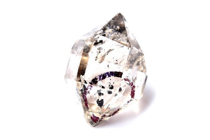 1点物】希少レア！ 水入り水晶 20x14mm 両剣ポイント ルース