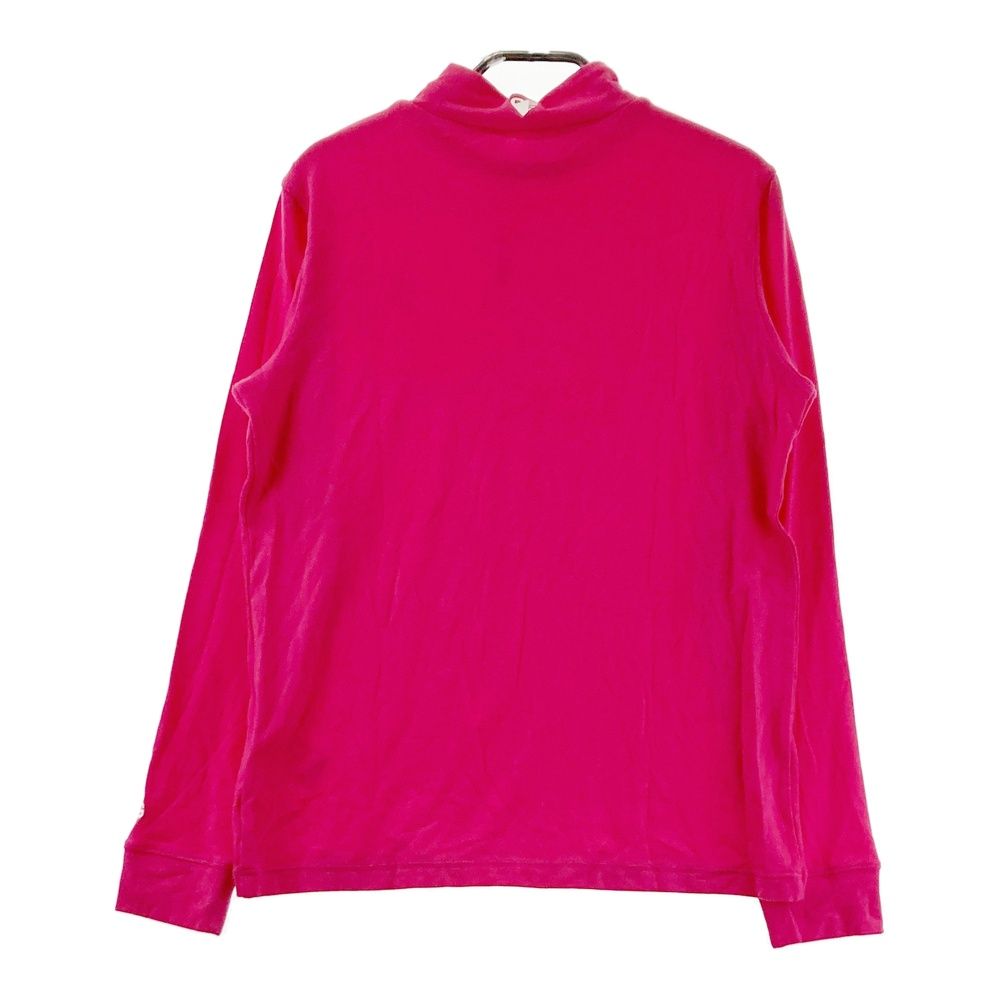 サイズ 1 PEARLY GATES パーリーゲイツ 2025年 ハイネック 長袖Tシャツ 微起毛 ピンク系 ゴルフウェア レディース ストスト