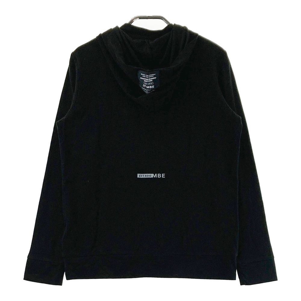 サイズ 1 MASTER BUNNY EDITION マスターバニーエディション フード 長袖Tシャツ 起毛 ブラック系 ゴルフウェア レディース ストスト
